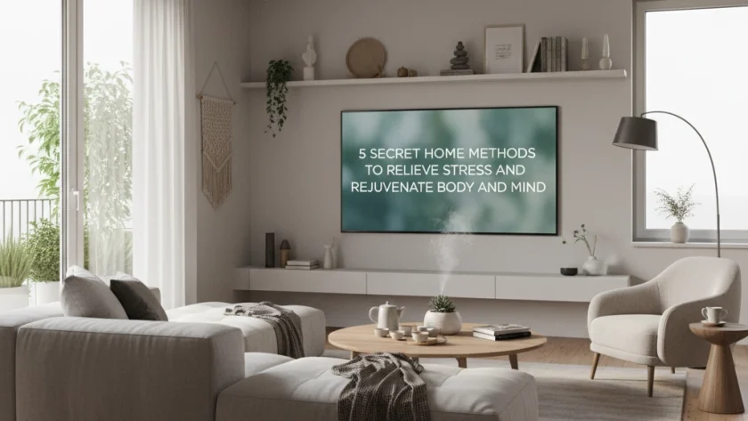 5 Secret Home Methods to Relieve Stress and Rejuvenate Body and Mind
