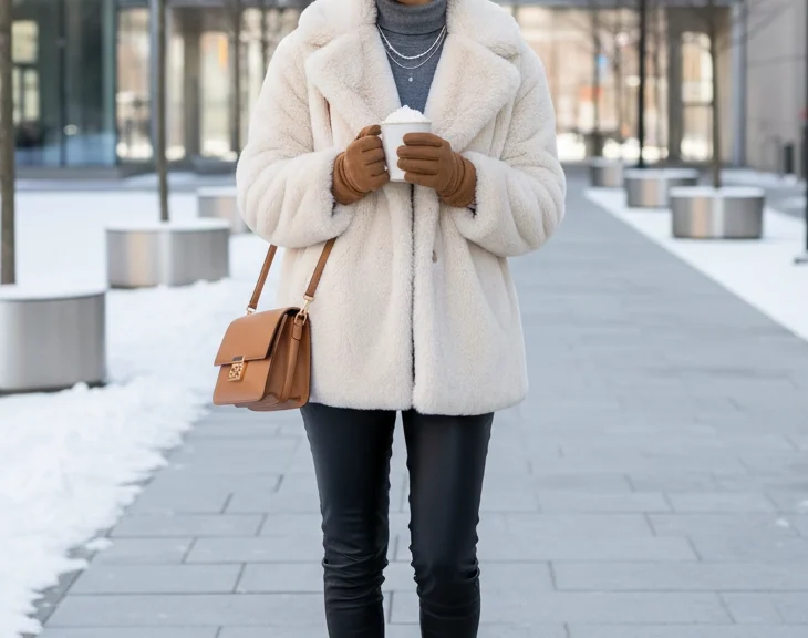 25 Cute Chic Fur Coat Outfit Ideas for Winter 2025 Styling