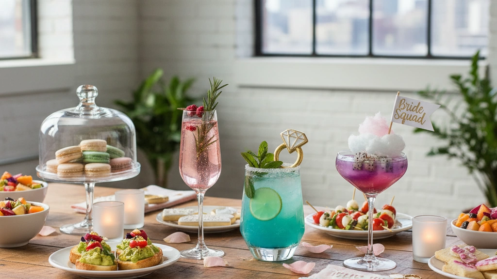 Creative Bachelorette Party Mocktails & Snacks