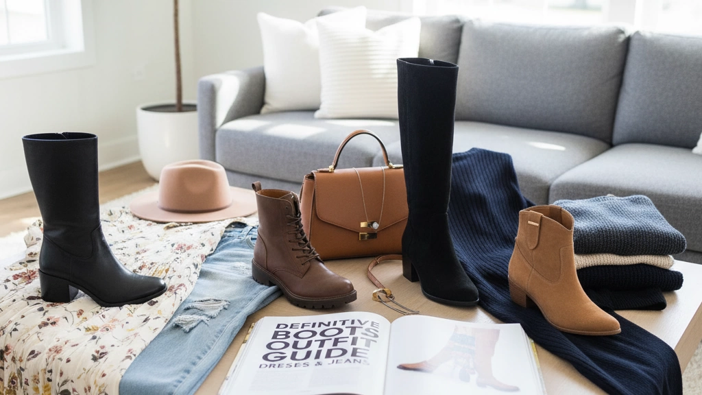 Definitive Boots Outfit Guide with Dresses & Jeans