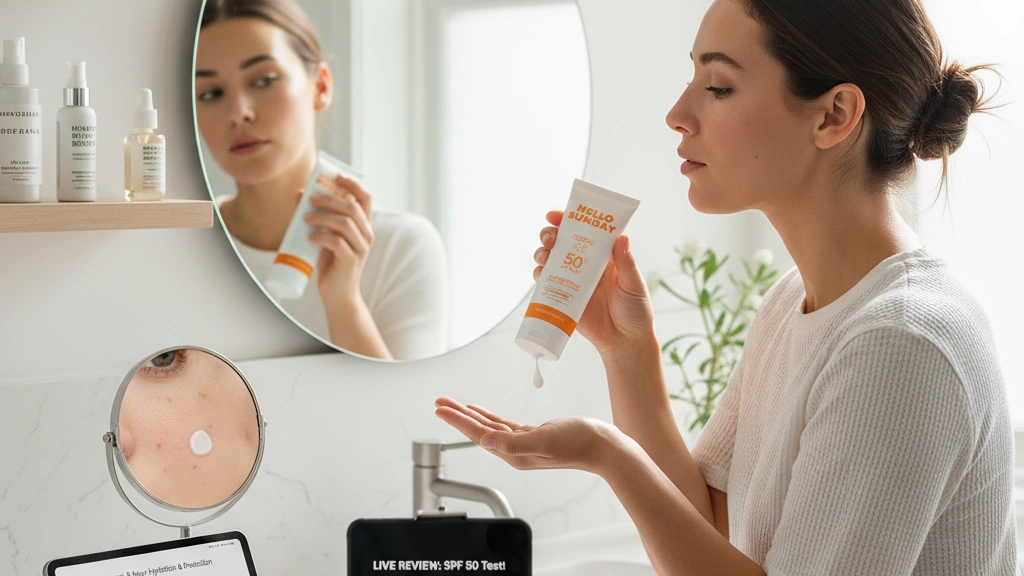 Hello Sunday SPF 50 Application and Performance Review