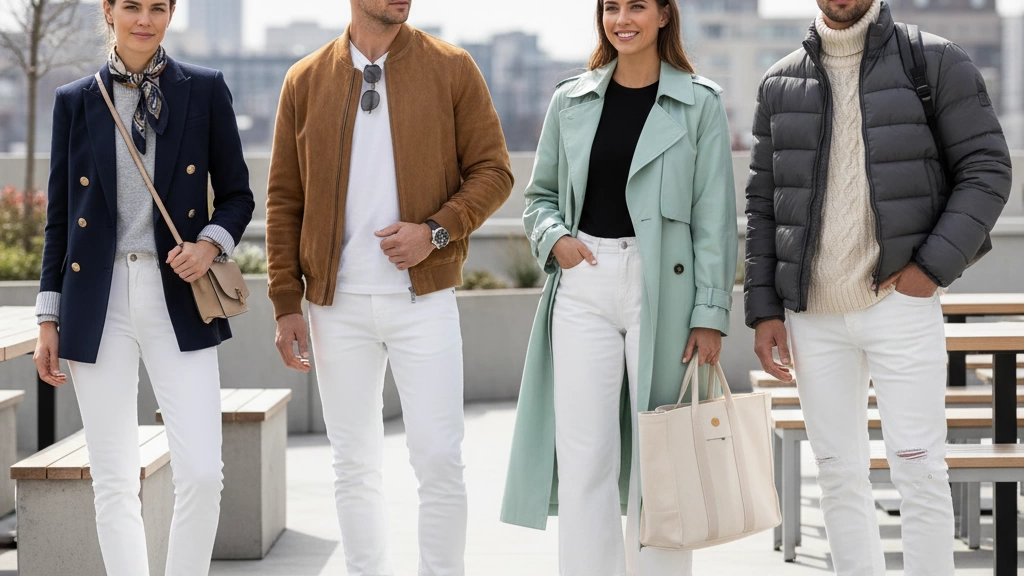 Outerwear Styles to Wear with White Jeans