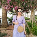 Lilac floral dress