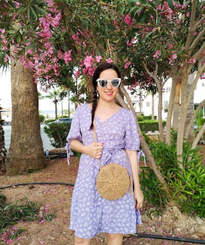 Lilac floral dress